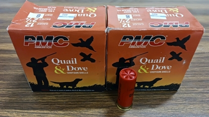 50rds 12ga 2.75 8shot PMC Quail and Dove Shotgun Ammunition, New