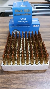100rds .223 Remington 52gr Match Hollowpoint Black Hills Ammunition, New