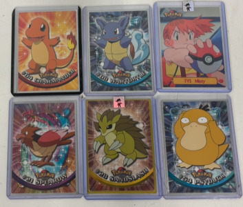 (6) Rare TOPPS Pok&eacute;mon Cards W/ Charmander!