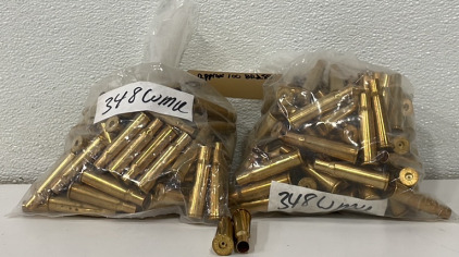 (Approx 200) 348 Winchester Mag Casings