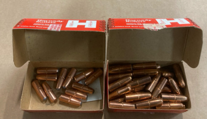 (11) .416 Caliber Hornady 400 Grain Round Nose Bullets (45) .416 Caliber Hornady 400 Grain Full Metal Jacket Bullets