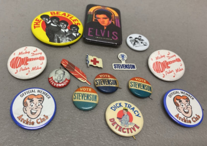 (15) Collectible Vintage Pins