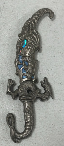10&rsquo;&rsquo; Collectibe Fantasy Blue Steel Dragon Dagger