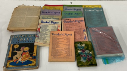 Box Of Vintage Books Including Many Readers Digest