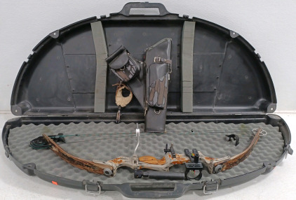 (1) Alpine Archery Alpine Hunter Series Bow w/ Hardcase (1) Bow Quiver