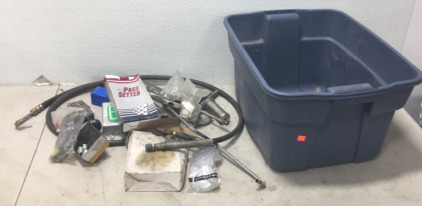 Box of Misc Tools & Hardware