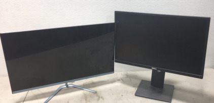 (1) 20&rdquo;x12&rdquo; Dell Computer Monitor (1) 21&rdquo;x13&rdquo; Newsync Computer Monitor