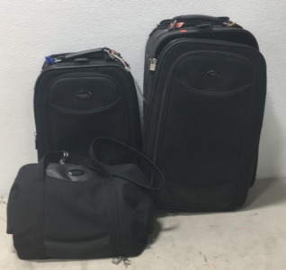 Luro Set Of 2 Suitcases w/handbag
