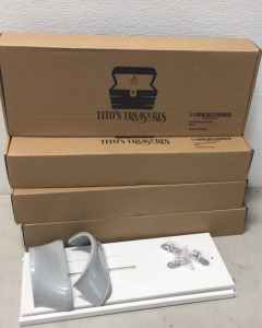 (4) Boxes of TITOS TREASURES Ac Window Vent Kit