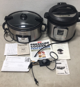 (1) Crock Pot The Original Slow Cooker (1) Instant Pot & More