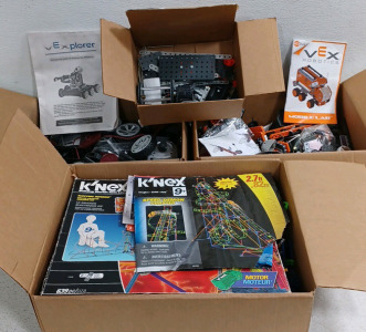 (1) Vexplorer Robotics Kit (1) Vex Robotics Mobile Lab (1) K'NEX Set (1) Meccano Erector Set