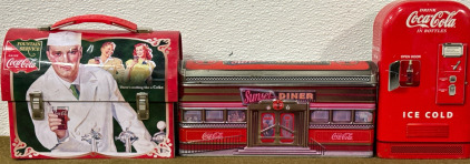 (3) Retro Design Coca-Cola Tins