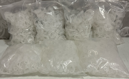 (6) Bags Plastic Clips For Deck Lighting (Approx. 105pcs/Bag)