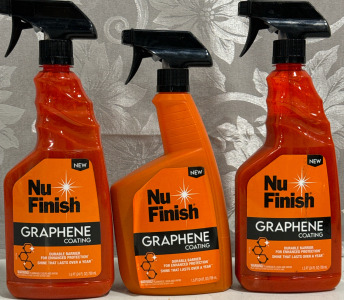 (3) Unused Bottles Nu-Finish Graphene Coating For Vehicles