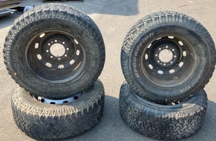 All Terrain LT265/70R17 Tires Dodge 8 Lug Rims