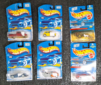 (6) Assorted Hot Wheels Toy Vehicles