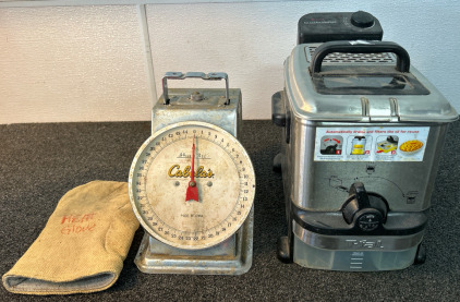 T-fal EZ Clean Compact Fryer, 44lb Scale, & Heat Glove
