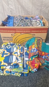 Box of Homemade Clothes & Fabric...BBFN