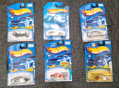 (6) Assorted Hot Wheels Toy Vehicles