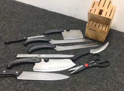 Knives and knife block