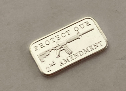 1 Gram .999 Silver "Second Amendment" Bullion