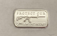 1 Gram .999 Silver "Second Amendment" Bullion