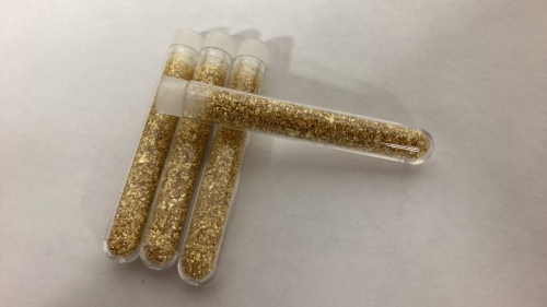 (4) Vials Of Gold Leaf/Flake