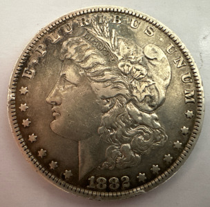 1882 Morgan Silver Dollar Coin