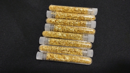 (8) Bottles of Gold Flake/ Leaf Gold