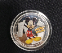 (7) Disney Character Silver Plated Collectable Coins - 3