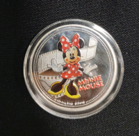 (7) Disney Character Silver Plated Collectable Coins - 4