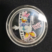 (7) Disney Character Silver Plated Collectable Coins - 9