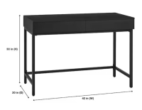 Brand New In The Box! Home Depot 42” Donnelly Metal Desk In Black…SP9 - 4