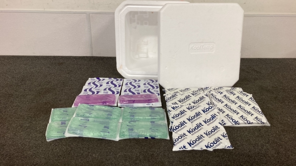 Kooltemp Styrofoam Cooler And Ice Packs
