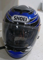 (1) HJC Motorcycle Helmet (1) Shoei Motorcycke Helmet (1) 2-Cubby Storage Cube (1) 1-Cubby Storage Cube - 5