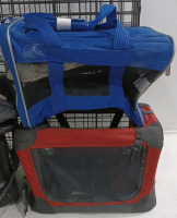 (1) Metal Pet Crate (4) Pet Carriers (1) Dakine Backpack - 3