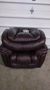 Dark Brown Leather Recliner