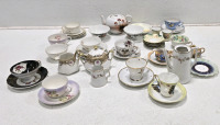 Assortment Of China Cups & Saucers