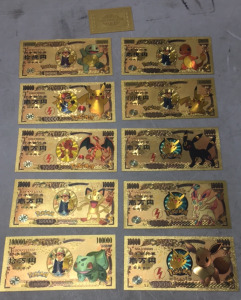 Pokémon Gold Curreny Collection Set