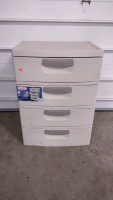 2' 1½"x1' 7"x2' 11⅓" Sterilite 4-Drawer Plastic Dresser