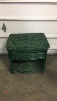 (1) Wire Rack (1) Green outdoor Dresser/shelf - 2