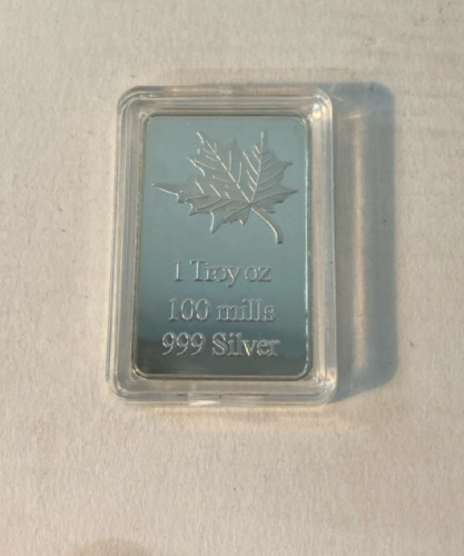 1 Troy oz Canadian Maple Leaf (100 mills, 999 Silver)