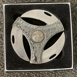 Unopened Triple Blade Throwing Knife