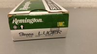 (50) Remington Center Fire 9MM Rounds - New In box! - 4