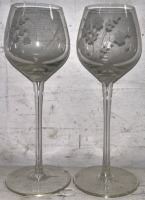 Assorted Crystal Wine Glasses - 3