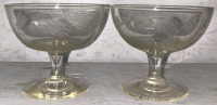 Assorted Crystal Wine Glasses - 4