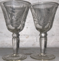 Assorted Crystal Wine Glasses - 6