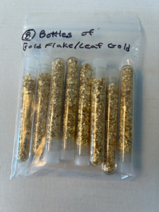 (8) Vials Of Gold Flake/Leaf Gold