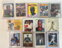 (13) Assorted Baseball Cards Including Ken Griffey Jr, Cal Ripken Jr, Barry Bonds & More