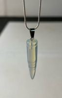 Bullet Shaped Opal Gemstone .925 Necklace - 2